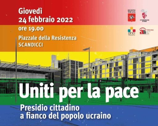 Saluto al Presidio per la Pace promosso dalla Città Metropolitana 24 febbraio 2022