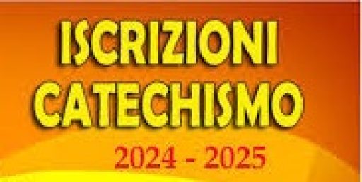 ISCRIZIONI AL CATECHISMO