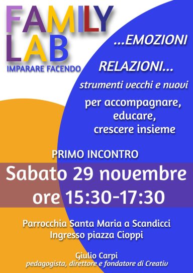 Family Lab sabato 29 novembre 2025