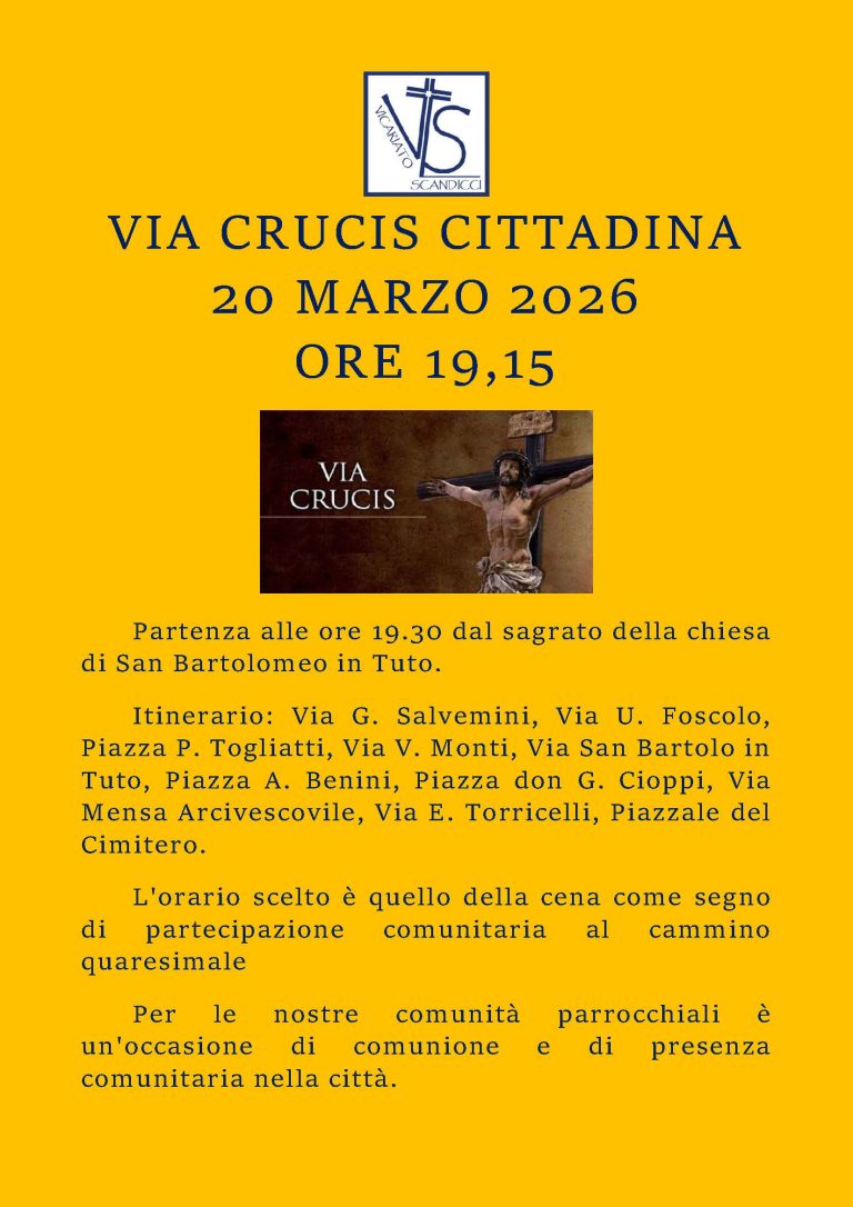 VIA CRUCIS CITTANINA 20 MARZO 2026