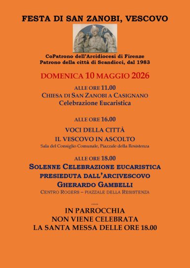 FESTA DI SAN ZANOBI, patrono di Scandicci – 10 maggio 2026