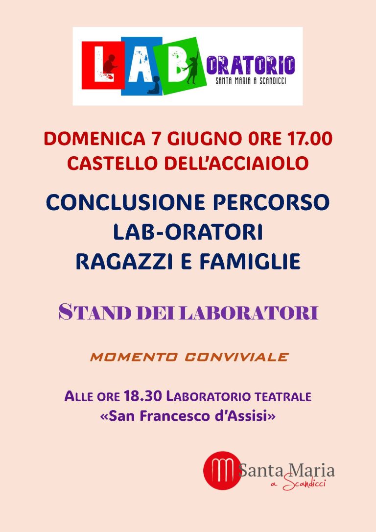 Conclusione percorso Lab-Oratori 7 giugno 2026