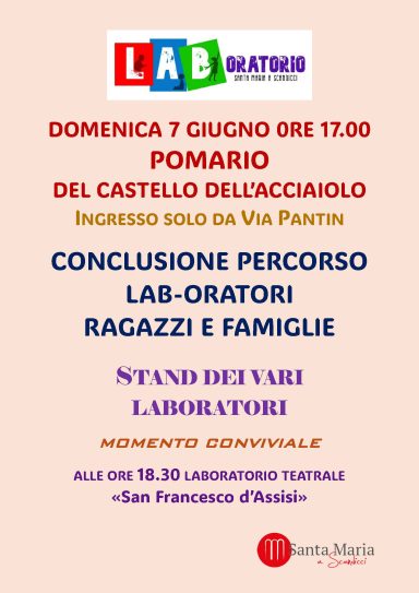 Conclusione percorso Lab-Oratori 7 giugno 2026