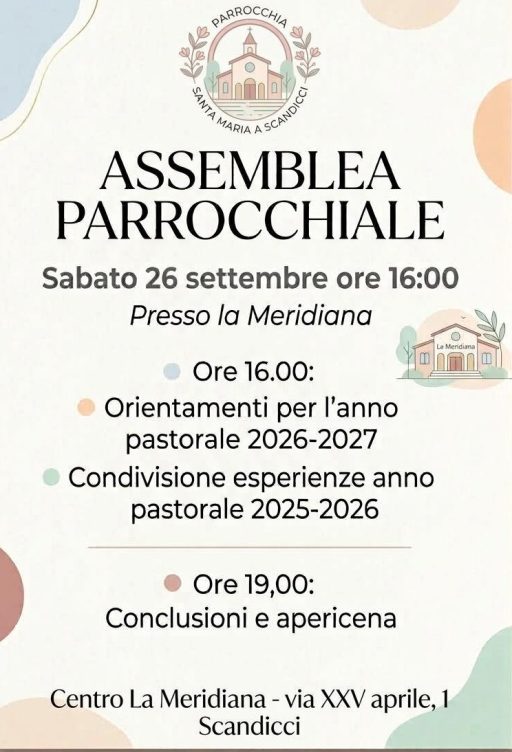 Assemblea Parrocchiale 26 settembre 2026