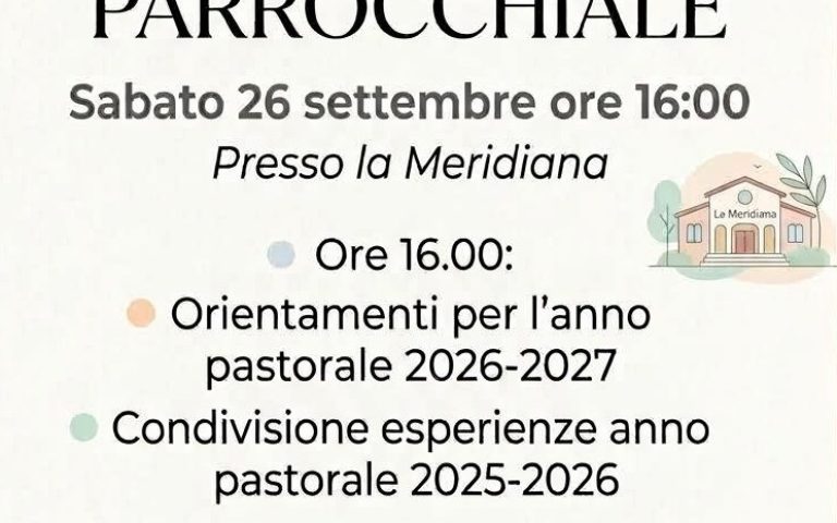 Assemblea Parrocchiale 26 settembre 2026